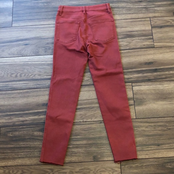 New Free People Red Raw High-Rise Jegging - Picture 8 of 9